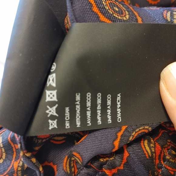 CLUB Monaco Printed Twill Pants Size 6 - Picture 9 of 10